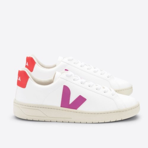 Veja Urca CWL Womens Trainers White/Purple/Orange UK 45967